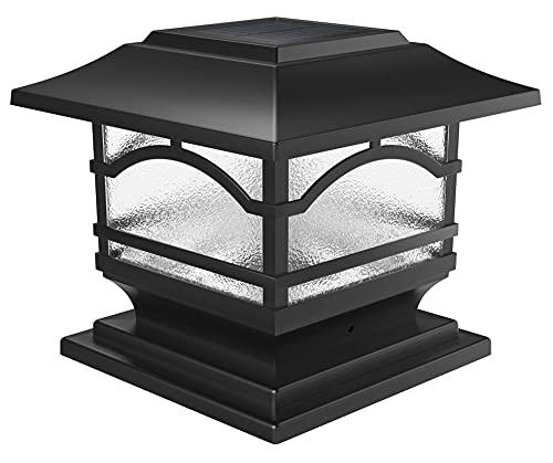 Davinci Lighting Premium Solar Outdoor Post Cap Lights - 4x4 5x5 6x6 - Bright LED Light for Fence Deck Garden or Patio Posts - Slate Black (1 Pack) Davinci Lighting Premium Solar Outdoor Post Cap Lights - 4x4 5x5 6x6 - Bright LED Light for Fence Deck Garden or Patio Posts - Slate Black (1 Pack)