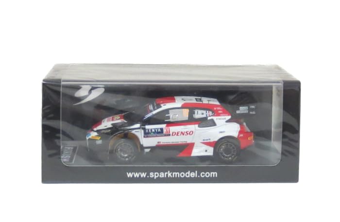 Toyota Yaris GR Rally1 miniature de collection haute finition Ogier Safari 2023