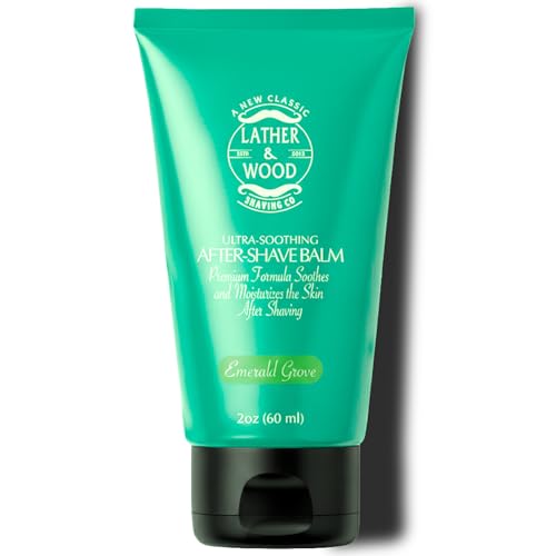 Image of Best After-shave Balm, Emerald Grove Scent, Premium Aftershave Lotion, Soothes and Moisturizes Face after shaving, Does Not Dry The Skin, Eliminates Razor Burn For A Silky Smooth Finish