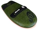As Seen On Shark Tank! The Slyde Grom Soft Top Body Surfing Handboard, Easy to Use, Fun to Master, Safe for All Ages, Portable, Light Weight, Durable with Exceptional Buoyancy - Army Green/Pilsner