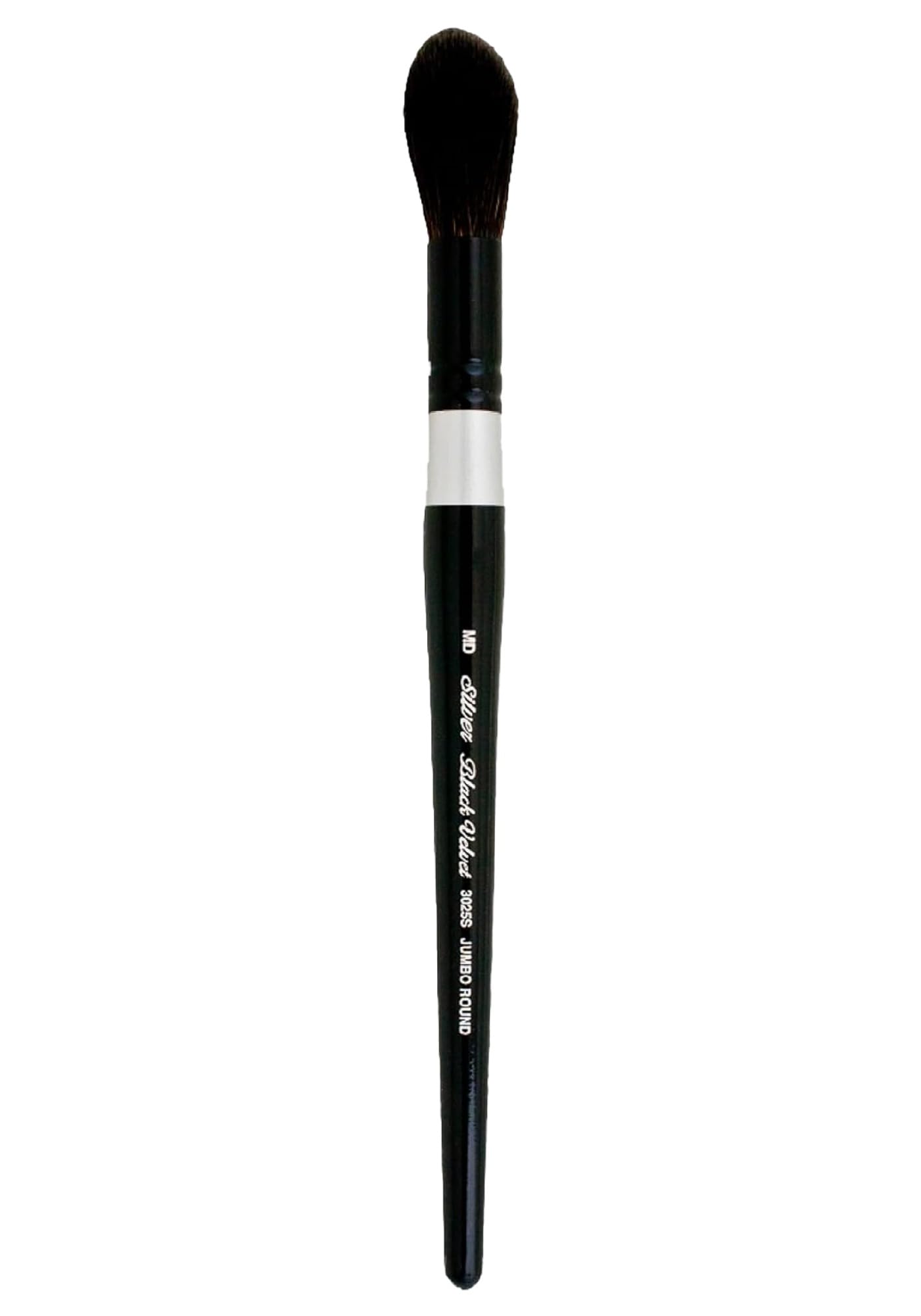 Silver Brush Limited Black Silver Brush Jumbo Round Wash Short Handle Brush, Squirrel And Synthetic Blend, Medium
