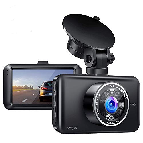 Ainhyzic Dash Cam for Cars 1080P Full HD Car Driving Recorder 3-Inch LCD Screen with Super Night Vision, 170° Wide Angle, Loop Recording, WDR, G-Sensor, Parking Monitor, Motion Detection