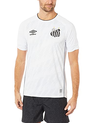 Camisa Santos Oficial 1 2021, Umbro, Masculino, Branco/Preto, M