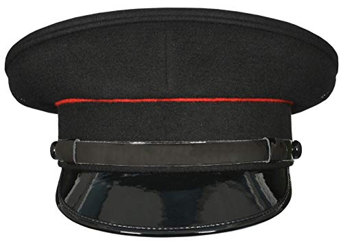 Casquette de pompiers noir pour la vie en caserne et cérémonies