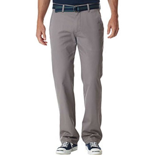 Haggar Life Khaki Straight Fit Pant (Sterling, 40x30)