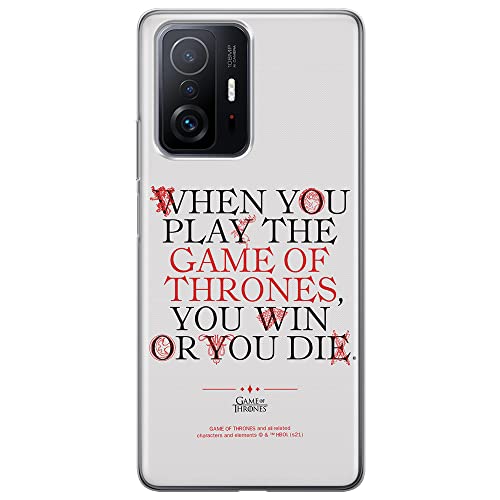 ERT GROUP mobile phone case for Xiaomi 11T 5G / 11T PRO 5G original and officially Licensed Game of Thrones pattern 009 optimally adapted to the shape of the mobile phone