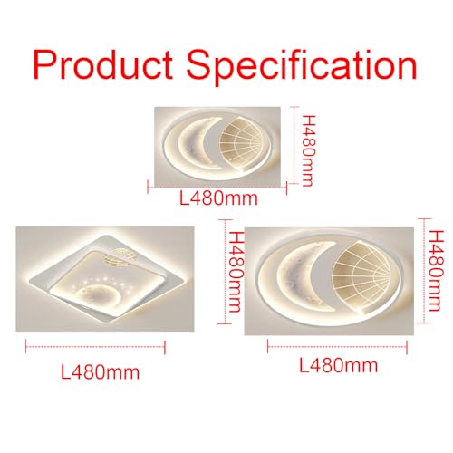 Luminaires de plafond ronde à intensité variable avec télécommande