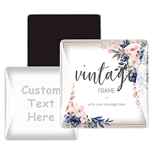 Mouthmill Customized Fridge Magnets set, Thank You Magnets, Crystal Wedding Magnet, Inspirational Magnets, Save the Date Gifts for Bridesmaids, Family, Friends, Graduation(5 Pieces Square)