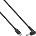 Produktbild InLine® USB Typ-C zu BenQ/ASUS Notebook (rund/klein) Ladekabel, 2m