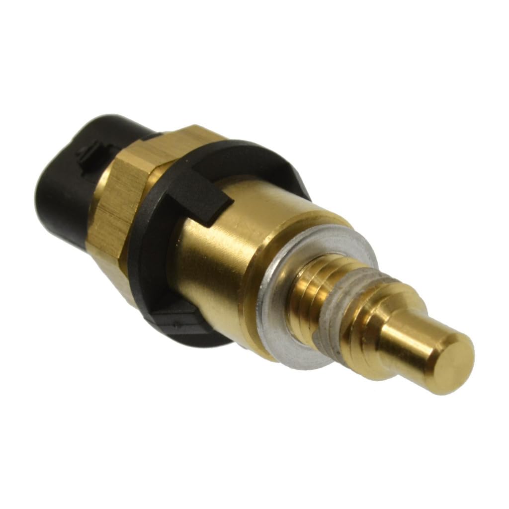CarLights360 for GMC Canyon 2017 18 19 20 2021 Engine Coolant Temperature Sensor | Metal, Plastic | Black, Bronze | Plug in Connector | Pin Terminal | Screw-in Attachment | Oval Connector | 12650595