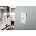 Franklin Brass Classic Architecture (1-Pack) Decorative Light Switch Cover Pure White 2-Gang Decorator/Rocker Wall Plate Double Switch Plate Cover Electrical Outlet Guard W35248-PW-C