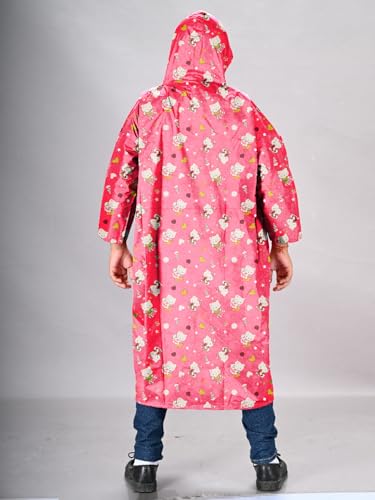 Image of LUX VENUS Boys Printed Raincoat with School Bag Cover