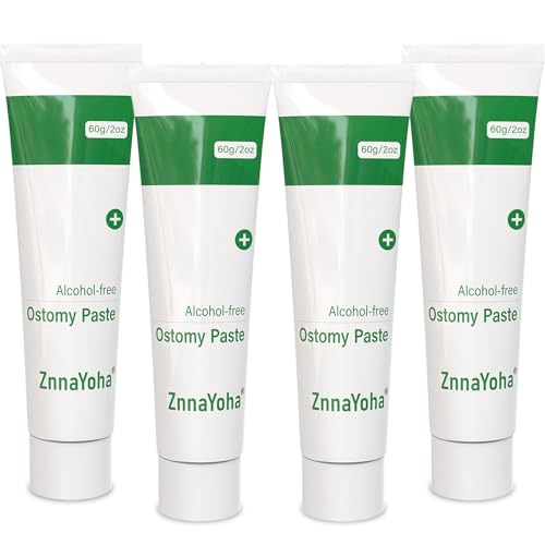 ZnnaYoha Stoma Skin Barrer Paste, Ostomy Paste, Ostomy Supplies 8 oz Tube (4 Pack)