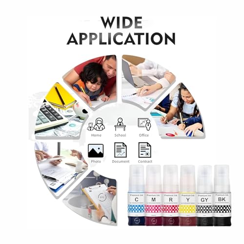 Image of Duplex DTC GI-73 Ink Bottle Compatible for Canon Pixma G570, G670, G550, G650, G620 Printers (GI-73 Cyan Ink 1 Pcs)