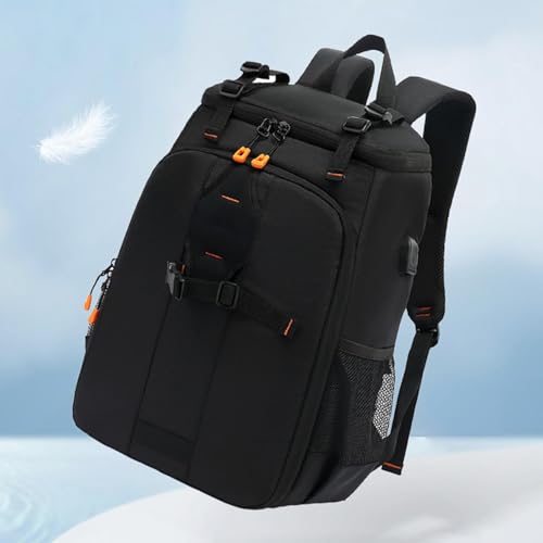 Mochila para cámara con compartimento para portátil y protección para drones 7