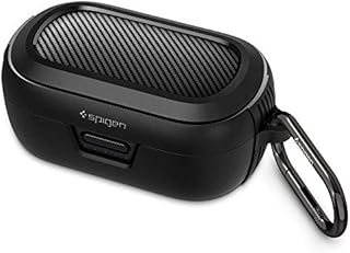 Spigen Rugged Armor Designed for Bose QuietComfort Earbuds Case Cover (2020) - Matte Black