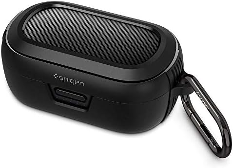 Spigen Rugged Armor Designed for Bose QuietComfort Earbuds Case Cover (2020) - Matte Black