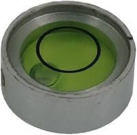 Vista 11 de Mini metal universal horizontal burbuja nivel de agua equilibrio nivel burbuja redondo 0.512x0.276 in (blanco plateado)