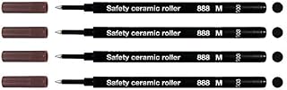 Schmidt: Rollerball Ceramic Tube Refill SRC 888, Color: Black, Pack of 4.