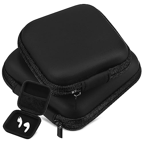 Angoily 2pcs Electronic Storage Pouch with Mesh Pocket Durable Earphone Organizer Bag for Travel and Work Shockproof Design for Cables Power Bank and Accessories