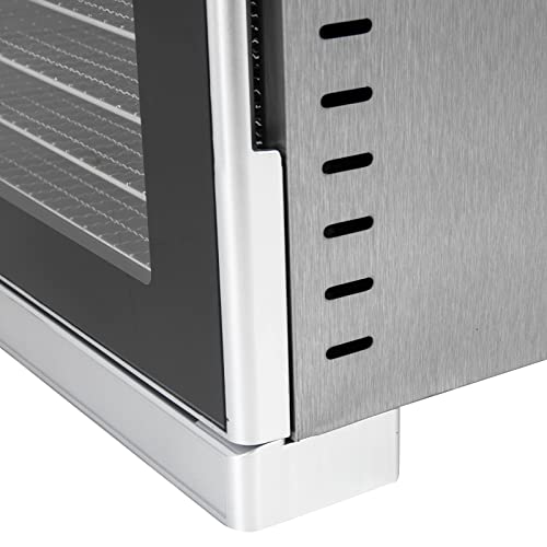 Dörrautomat Edelstahl - Dörrgerät mit Temperaturregler (35-75°C),Dürrautomaten 700W mit Dörrtabletts,LED-Display,24H Timer-Funktion,für Lebensmittel Fleisch Früchte Gemüse (8-stufig) – Bild 8