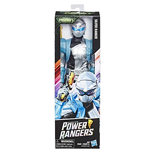 Power Rangers Beast Morphers  Figurine du Ranger Argent - 30 cm - Jouet Power Rangers