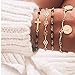 Produktbild Bohend Mode Geschichtet Armbänder Fußkette Gold Münzen Einstellbar Handkette Mehrschichtig Fußkettchen Kreuz Armband Korn Schmuck zum Frauen und Mädchen