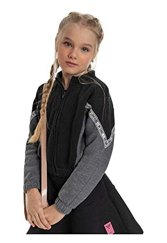 Jaqueta Infantil em Moletom e Matelassê Gloss