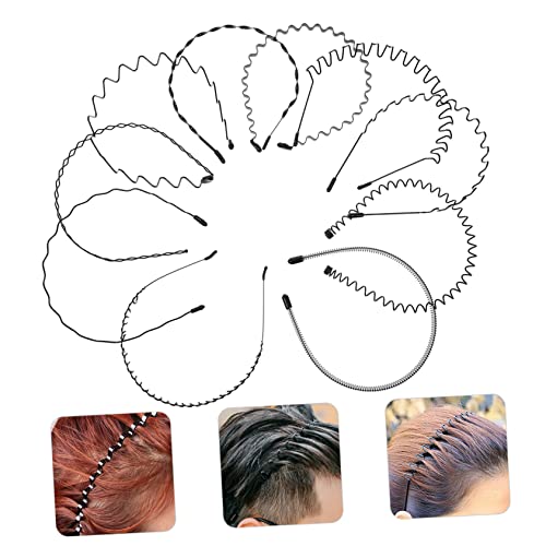 10pcs Unisex Sports Headband Men's Hairband Ponytail Holders for Face Washing3