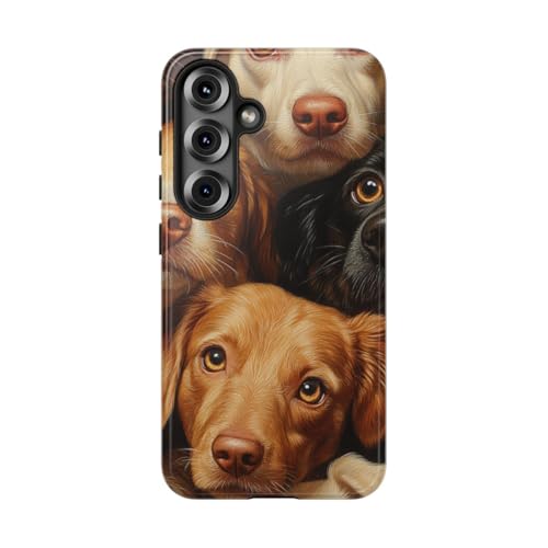 Coque Samsung S25 motif chien réaliste idée cadeau originale pour Noël