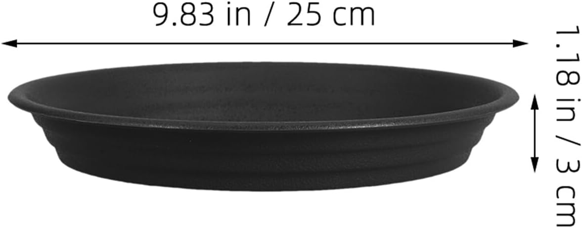 10pcs Heavy Duty Plastic Plant Water Catcher Trays Round Flower Pot Saucers 19cm Inner Diameter Drainage Drip Plates for Indoor Outdoor Garden Planters