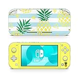 ZOOMHITSKINS Switch Lite Accessories, Compatible for Nintendo Switch Lite Skin, Pastel Yellow Pineapple Tropical Lemon Color Tropics, 3M Vinyl, Durable & Fit, Easy to Install, Made in The USA