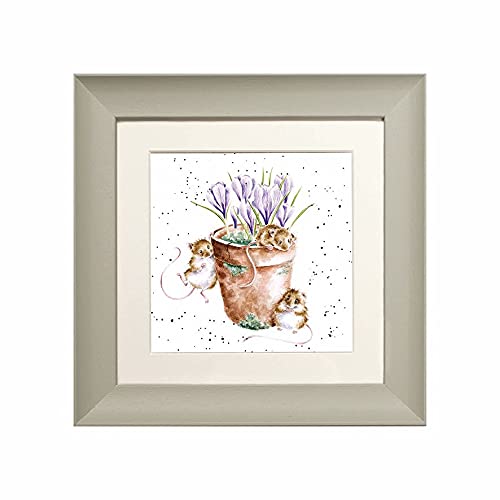 Tableau encadré souris du jardin Wrendale avec illustration haut de gamme