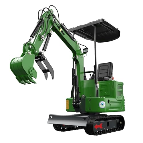 MACHPRO 1 Ton Mini Excavator, 13.5HP Gasoline Powered Compact Digger