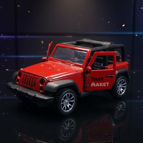 Image of HOMEYS 1:32 Scale DieCast Metal Toy Car with Pull Back Action - Openable Doors and Realistic Detailing Mini Model Vehicle for Kids Boys Girls and Collectors (RED-Open ROOF)