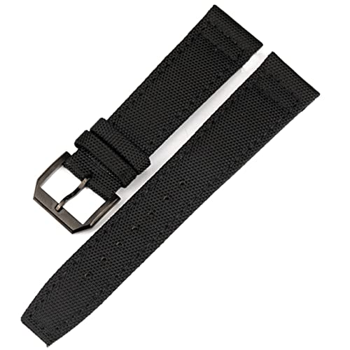 Bracelet montre IWC Pilot homme en cuir et nylon pour sublimer votre montre