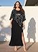 Plus Size Formal Dress Black Long Wedding Guest Elegant Evening Cocktail Party Prom Gala Sequin Cape Mermaid Gowns 2025