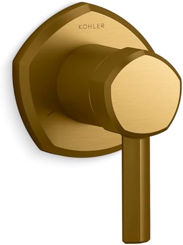 Miniatura 28 de Kohler T27042-4-BN Occasion™ Tapacubos de válvula de transferencia con manilla de palanca, níquel cepillado vibrante Vibrant Brushed Nickel,Negro