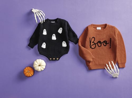 Mud Pie Kids Baby Boy Halloween Ghost Sweater Bubble2