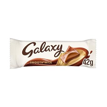 Galaxy Milk Chocolate Bar - 42g - Pack of 12 (42g x 12)