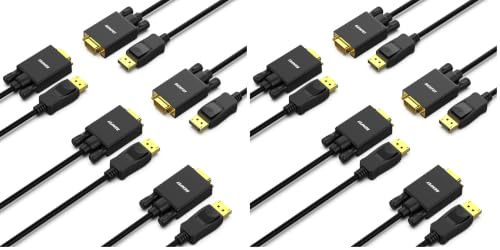 Image of BENFEI DisplayPort to VGA Cable, 10 Pack 1.8M Display Port of Computer /Laptop to VGA of Monitor /Projector Gold-Plated Adapter (Not Bidirectional,Not Compatible with HDMI or USB)