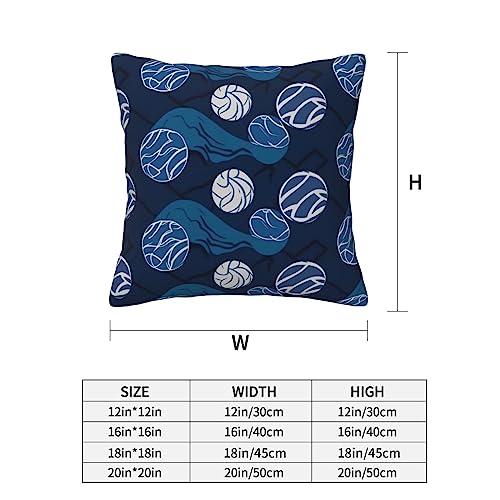 Housse de coussin volleyball bleu ultra douce 40,6 cm BAFAFA