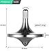 CHEETOP Stainless Steel Spinning Top, Premium Exquisite Perfect Balance Well Made Metal Desk EDC Little Fidget Toy, Spin Long Time Over 6 Minutes, Great Value (Silver,Medium Diameter 29mm)