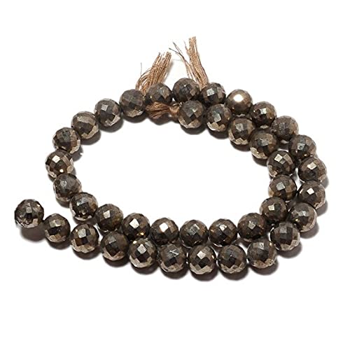 Perles en pyrite naturelle LKBEADS 8mm pour fabriquer un cadeau d'anniversaire unique