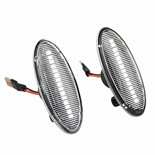 Turn Signal Light For Nissan For X-trail For Qashqai J10 For Cube For Juke For Leaf For Micra K13 For Note E11 Car Side Marker Light Dynamic LED Turn Signal Lamp(Dynamic Crystal Type)