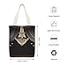JTREHY Ball Room Chandelier Canvas Tote Cute Zipper Canvas Bags Exquisite Fashion Single Shoulder Cloth Totes Shopping Lightweight Handbag for Travel Work Gift