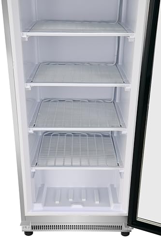Image of KoolMore 12 Cu. ft. Commercial Freezer with Glass Door in Stainless Steel - Manual Defrost (KM-MFD-12GSG)