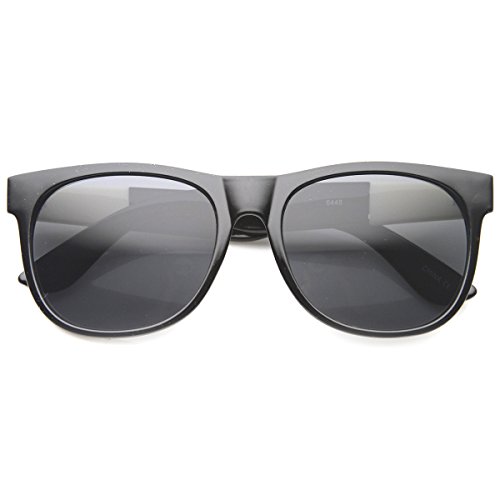 zeroUV Classic Shape Gold Detailed Marijuana Weed Leaf Horn Rimmed Sunglasses (Ivory Leaf | Shiny Black/Smoke)2