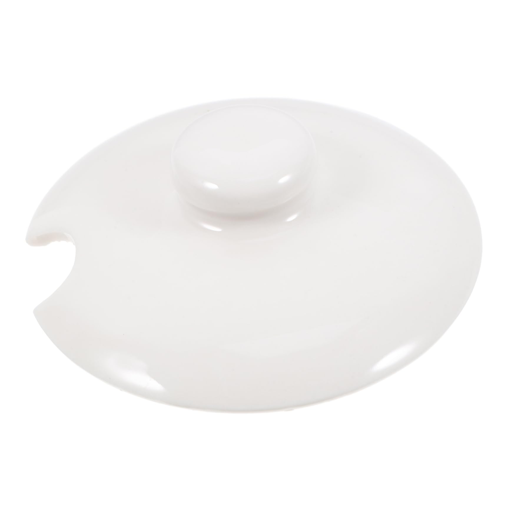 Zerodeko Replacement Ceramic Lid for Spice Jars Spoon Hole Design for Easy Access Kitchen Storage Cover Fits Containers Versatile Household Jar Cover