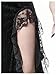 WDIRARA Women's Thigh Slit Lace Trim Gothic Skirts Y2K Velvet Maxi Skirt Black Medium